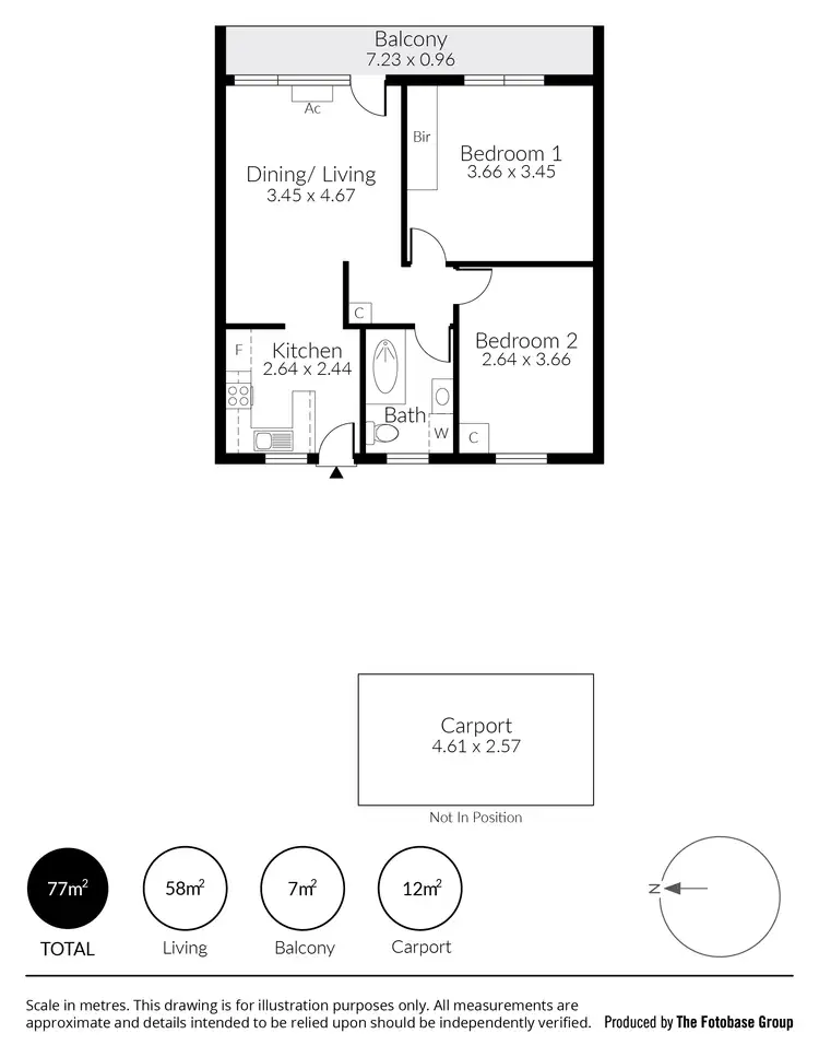 Floorplan of Homely apartment listing, 6/2 Davis Street, Norwood SA 5067
