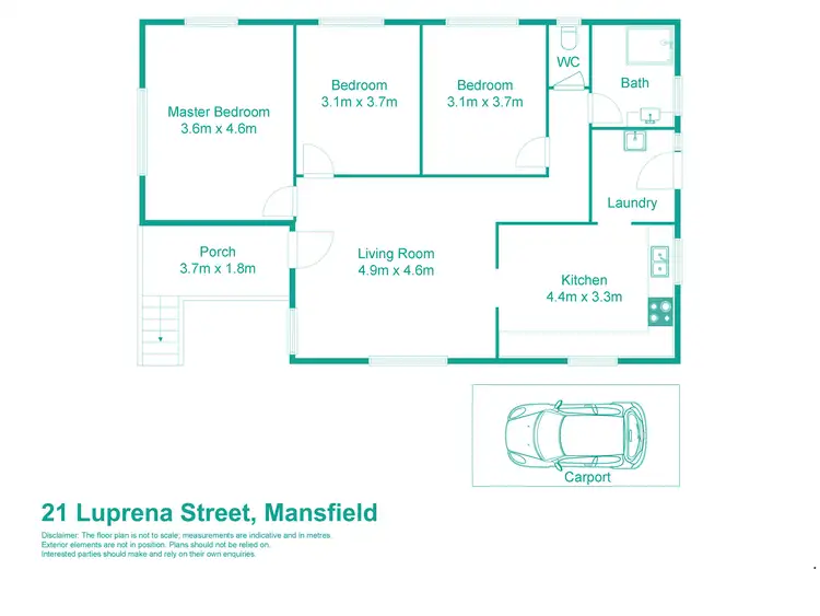 Floorplan of Homely house listing, 21 Luprena Street, Mansfield QLD 4122