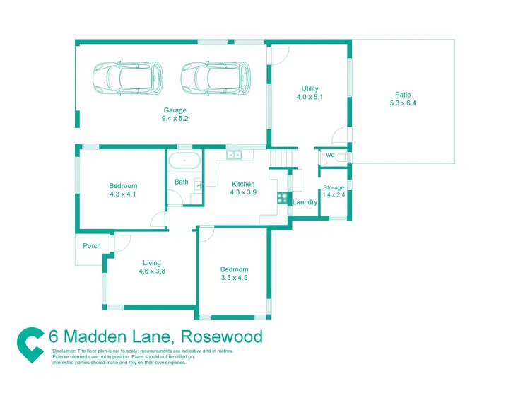 Floorplan of Homely house listing, 6 Madden Lane, Rosewood QLD 4340