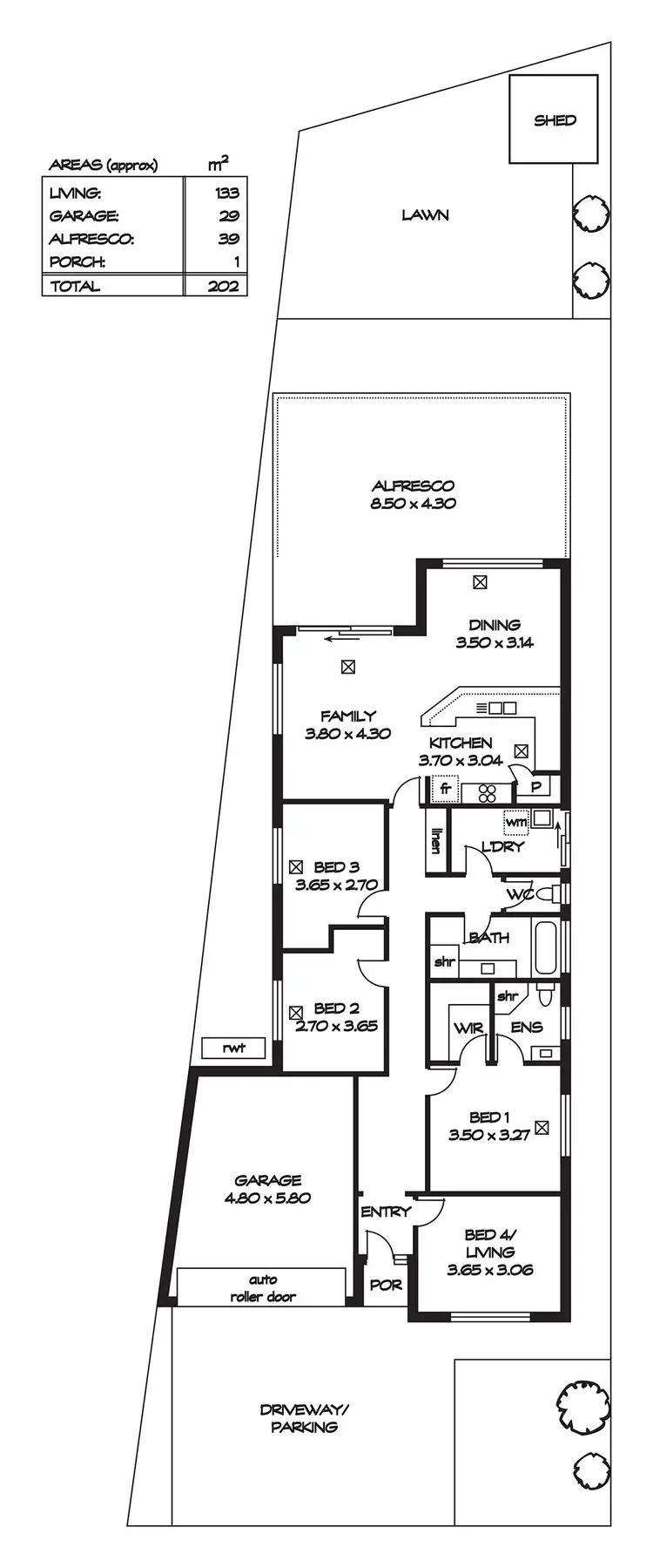 Floorplan of Homely house listing, 3A Whitington Road, Davoren Park SA 5113