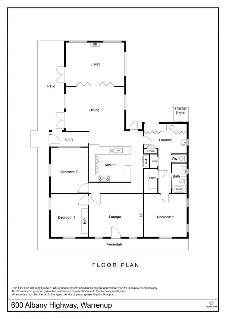 Floorplan of Homely house listing, 600 Albany Highway, Warrenup WA 6330