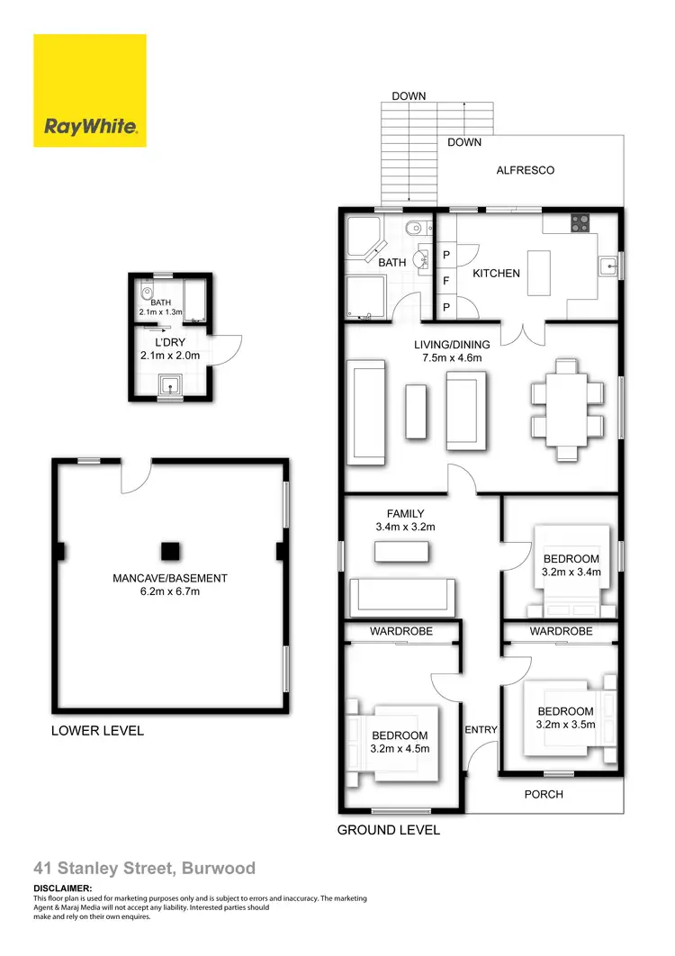 Floorplan of Homely house listing, 41 Stanley Street, Burwood NSW 2134