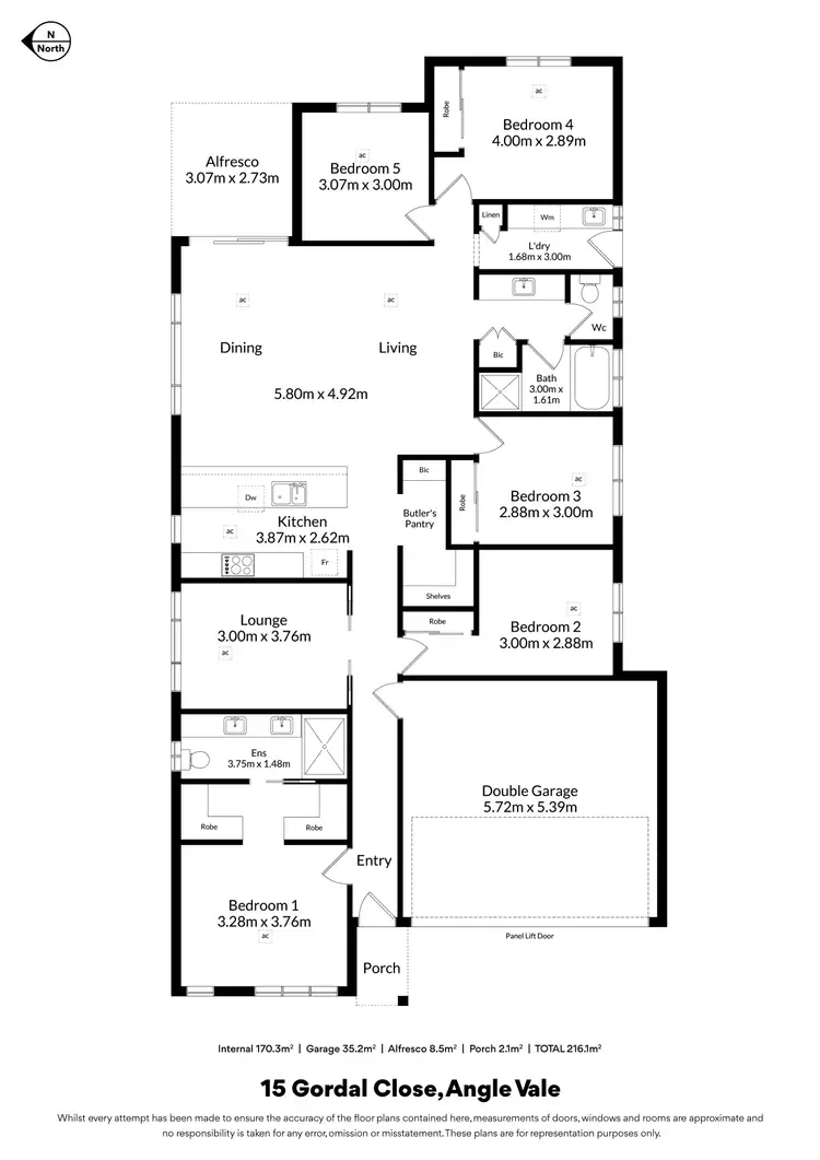 Floorplan of Homely house listing, 15 Gordal Close, Angle Vale SA 5117