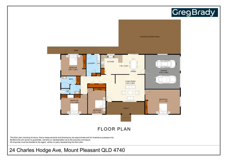 Floorplan of Homely house listing, 24 Charles Hodge Avenue, Mount Pleasant QLD 4740