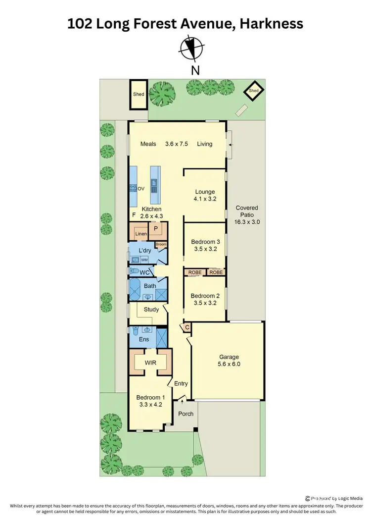 Floorplan of Homely house listing, 102 Long Forest Avenue, Harkness VIC 3337