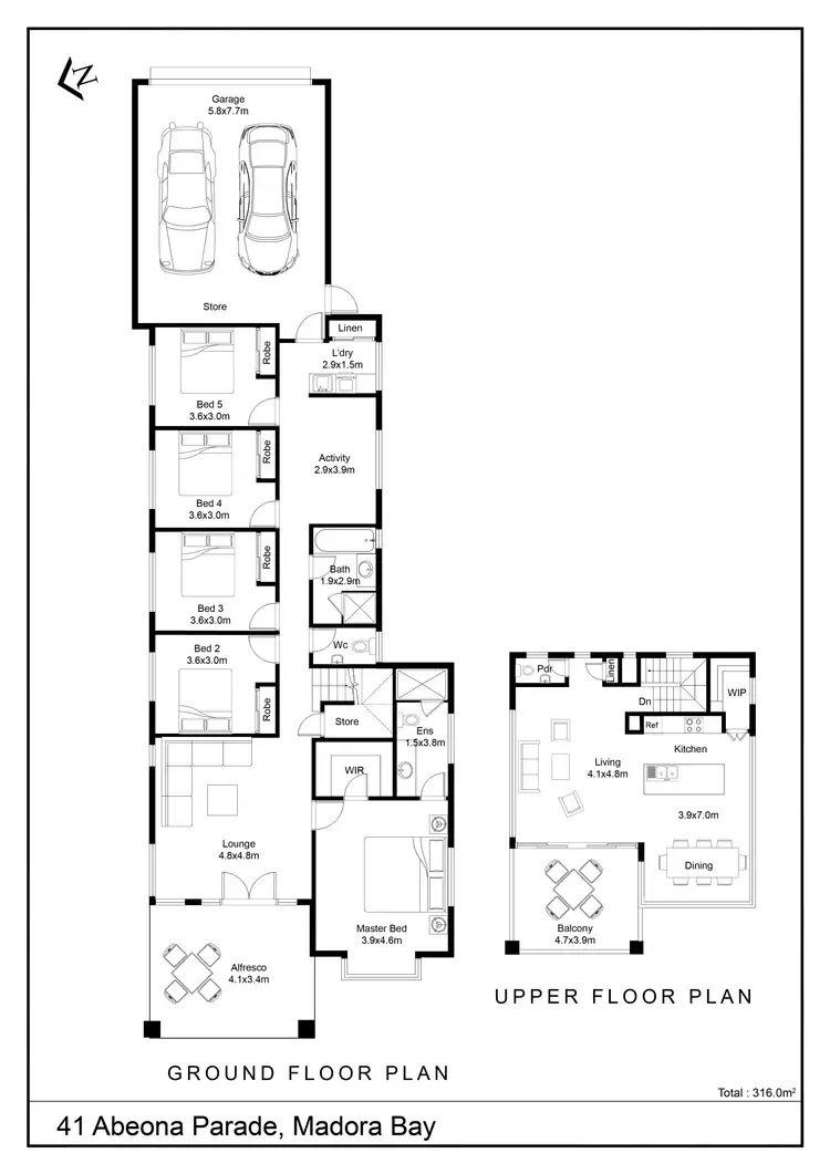 Floorplan of Homely house listing, 41 Abeona Parade, Madora Bay WA 6210