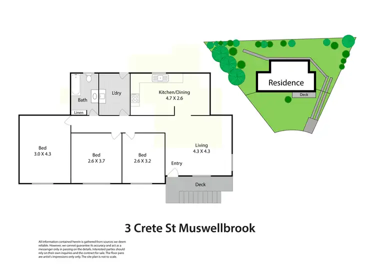 Floorplan of Homely house listing, 3 Crete Street, Muswellbrook NSW 2333