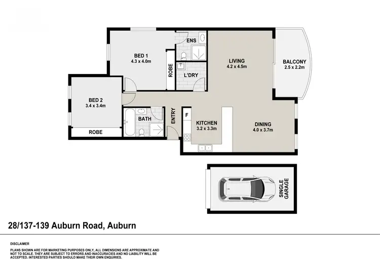 Floorplan of Homely apartment listing, 28/137-139 Auburn Road, Auburn NSW 2144