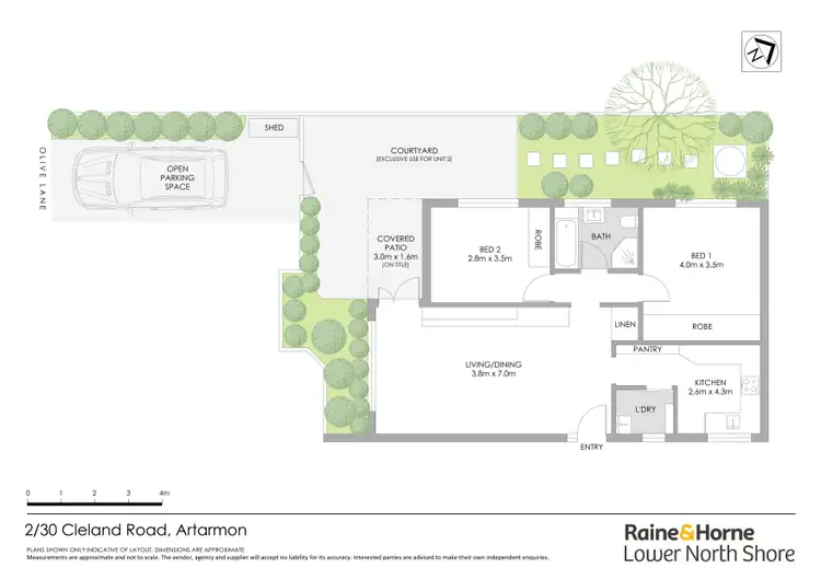 Floorplan of Homely apartment listing, 2/30 Cleland Road, Artarmon NSW 2064