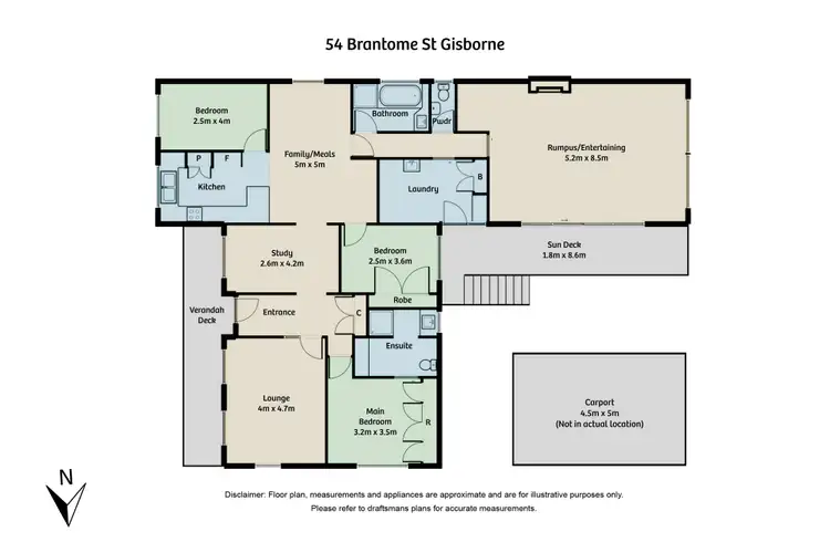 Floorplan of Homely house listing, 54 Brantome St, Gisborne VIC 3437