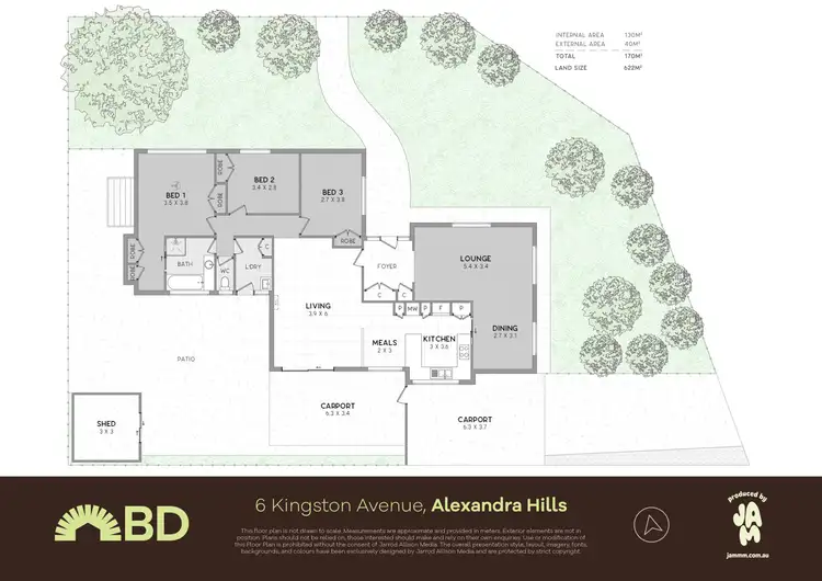 Floorplan of Homely house listing, 6 Kingston Avenue, Alexandra Hills QLD 4161