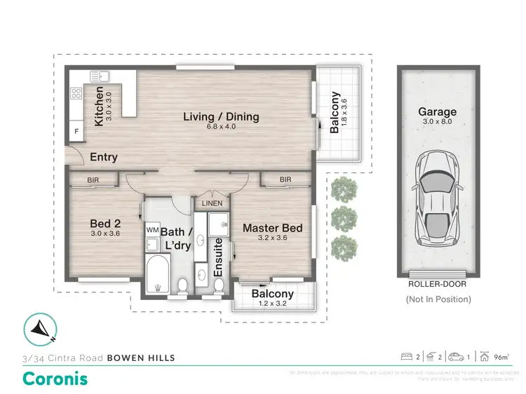 Floorplan of Homely unit listing, 3/34 Cintra Road, Bowen Hills QLD 4006