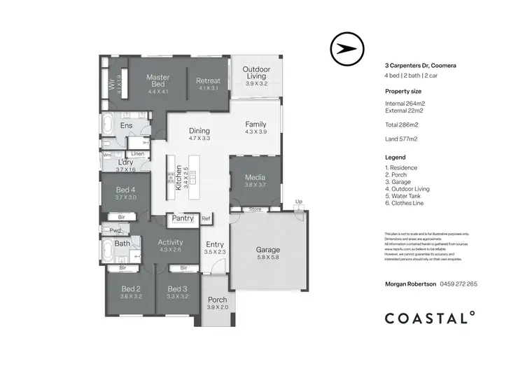 Floorplan of Homely house listing, 3 Carpenters Drive, Coomera QLD 4209