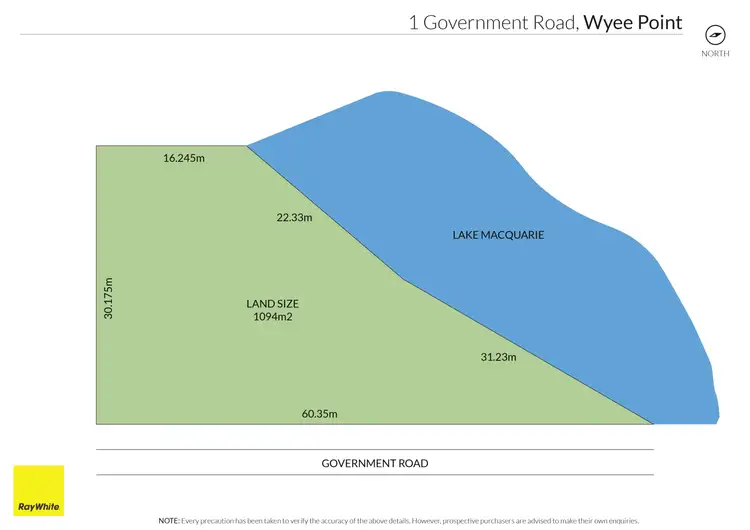Floorplan of Homely land listing, 1 Government Road, Wyee Point NSW 2259