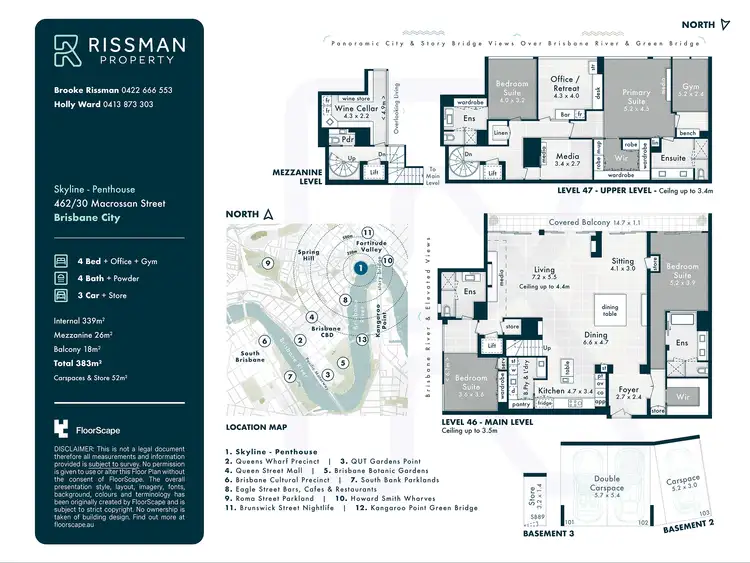 Floorplan of Homely apartment listing, 462/30 Macrossan Street, Brisbane City QLD 4000