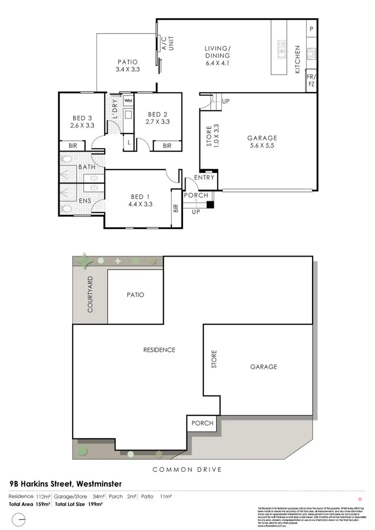 Floorplan of Homely villa listing, 9B Harkins Street, Westminster WA 6061