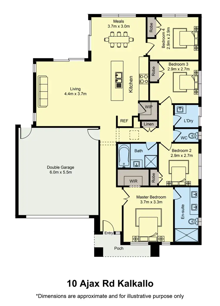 Floorplan of Homely house listing, 10 Ajax Road, Kalkallo VIC 3064