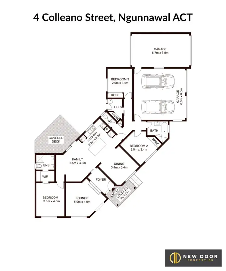 Floorplan of Homely house listing, 4 Colleano Street, Ngunnawal ACT 2913