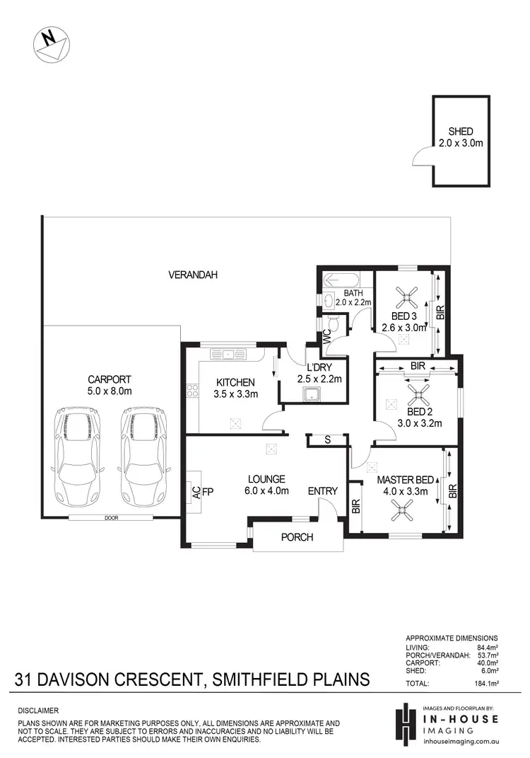 Floorplan of Homely house listing, 31 Davison Crescent, Smithfield Plains SA 5114