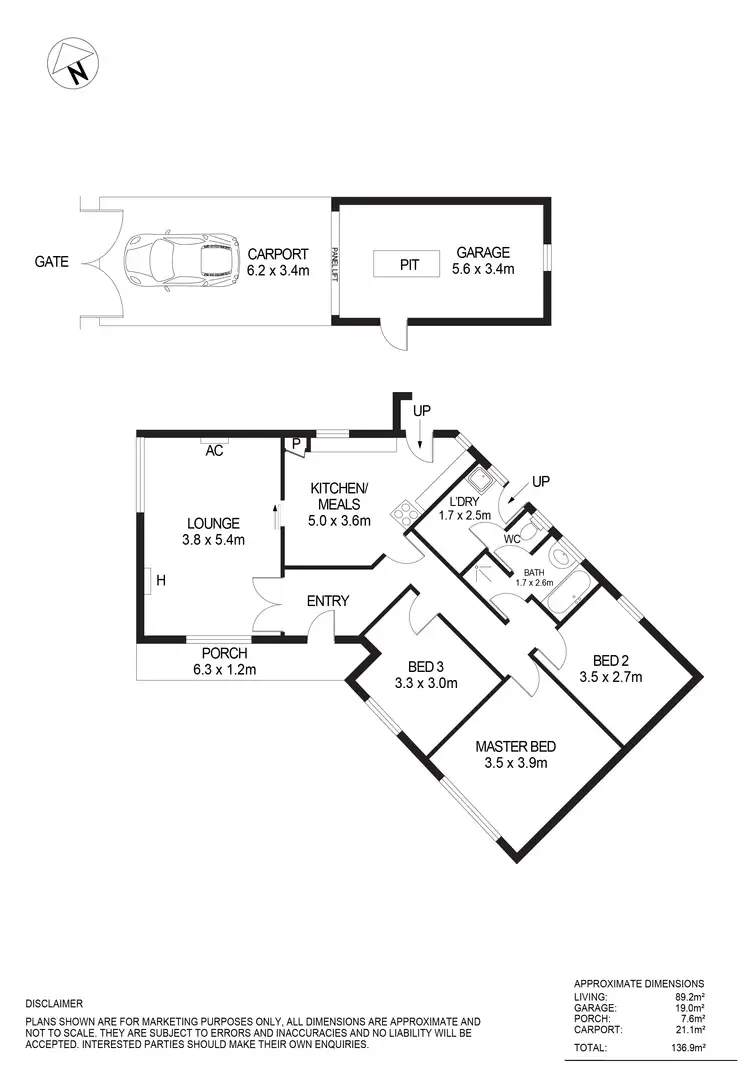 Floorplan of Homely house listing, 54 Pratt Avenue, Pooraka SA 5095