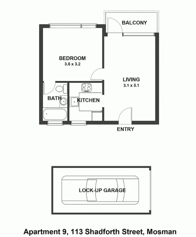 Floorplan of Homely house listing, 9/113 Shadforth Street, Mosman NSW 2088