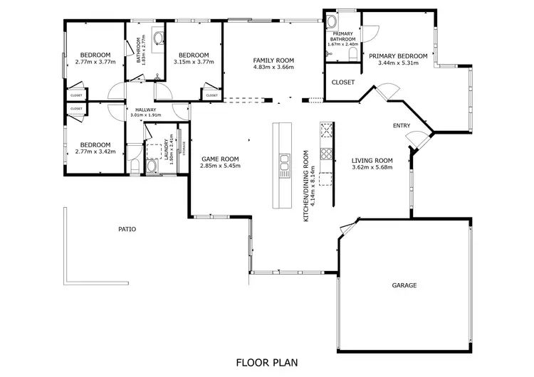 Floorplan of Homely house listing, 124 Campbell Road, Canning Vale WA 6155