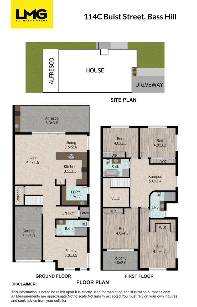 Floorplan of Homely semi-detached listing, 114C Buist Street, Bass Hill NSW 2197