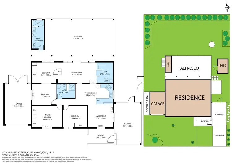 Floorplan of Homely house listing, 59 Hammett Street, Currajong QLD 4812