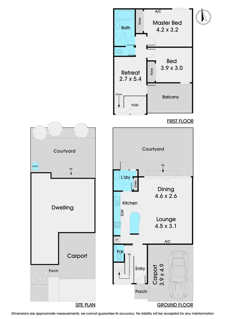 Floorplan of Homely unit listing, 2/7 Warrigal Road, Hughesdale VIC 3166