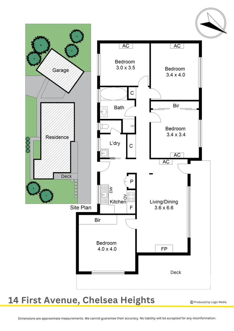 Floorplan of Homely house listing, 14 First Avenue, Chelsea Heights VIC 3196