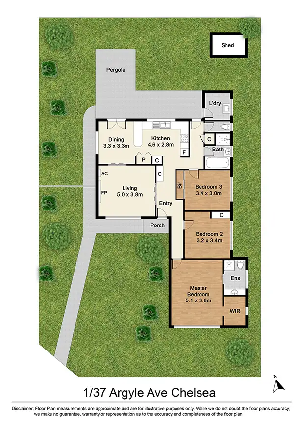Floorplan of Homely house listing, 1/37 Argyle Avenue, Chelsea VIC 3196