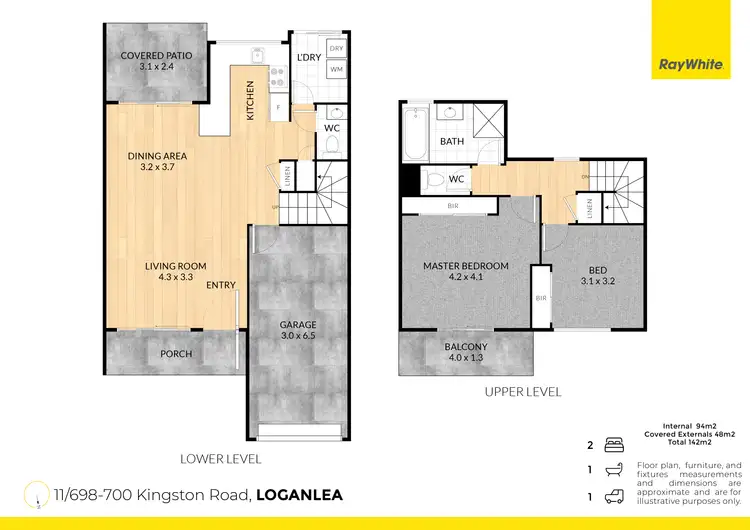 Floorplan of Homely townhouse listing, 11/698-700 Kingston Road, Loganlea QLD 4131