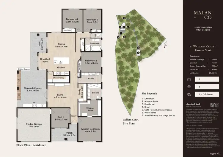 Floorplan of Homely house listing, 61 Wallum Court, Reserve Creek NSW 2484