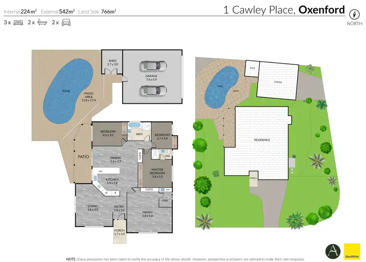 Floorplan of Homely house listing, 1 Cawley Place, Oxenford QLD 4210