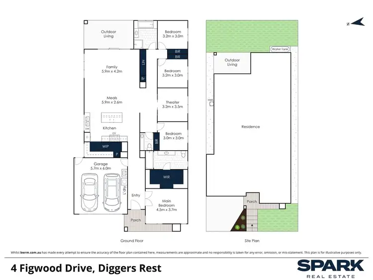 Floorplan of Homely house listing, 4 Figwood Drive, Diggers Rest VIC 3427