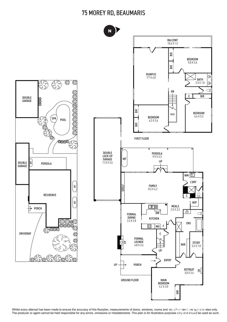 Floorplan of Homely house listing, 75 Morey Road, Beaumaris VIC 3193