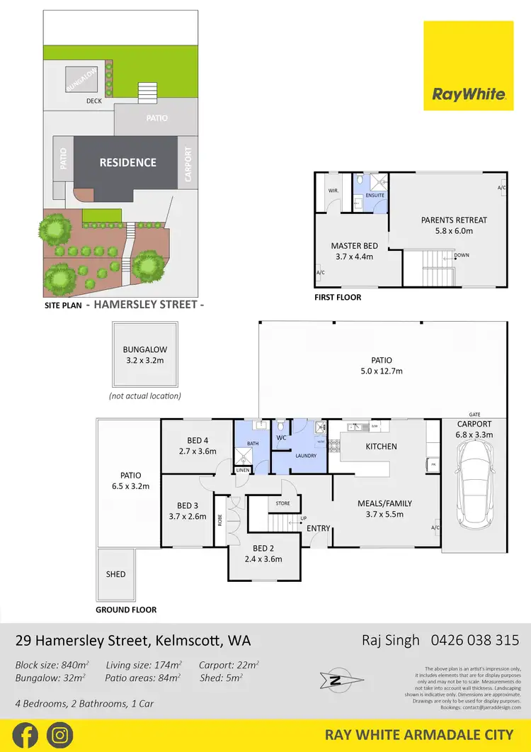 Floorplan of Homely house listing, 29 Hamersley Street, Kelmscott WA 6111