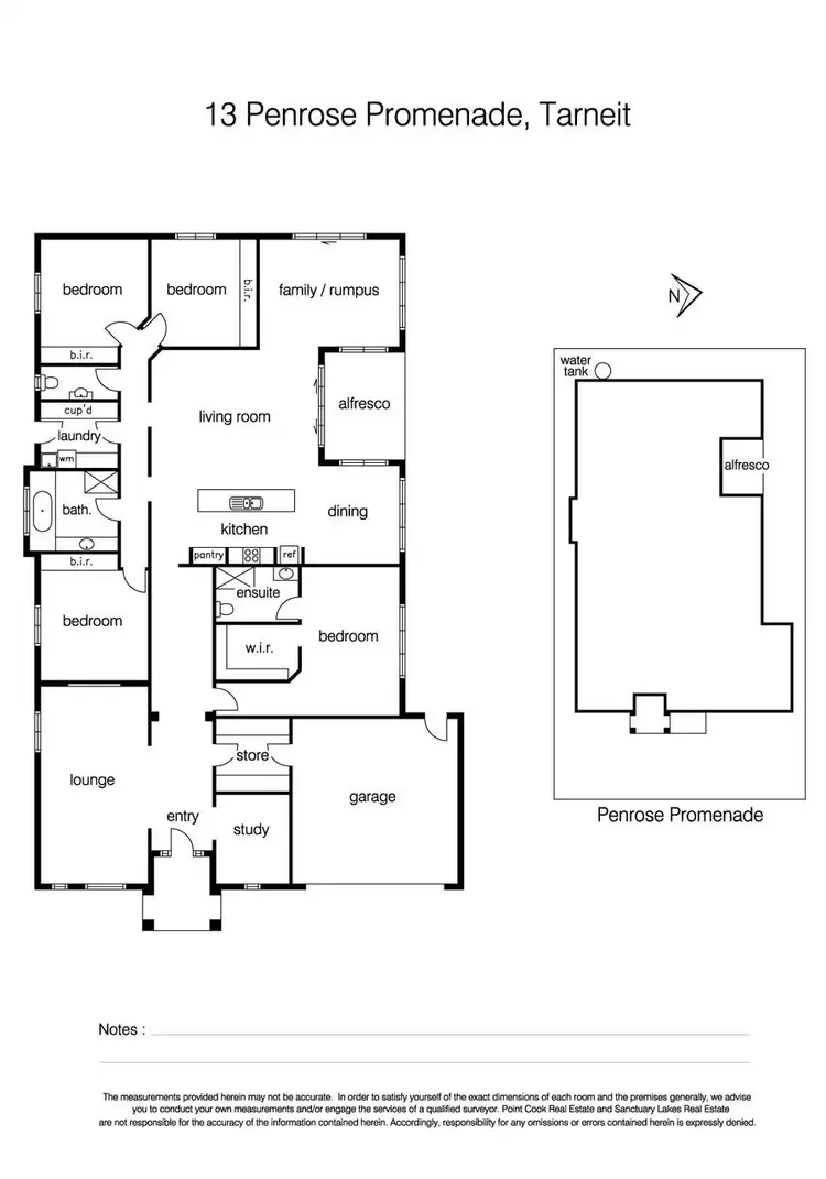 Floorplan of Homely house listing, 13 Penrose Promenande, Tarneit VIC 3029