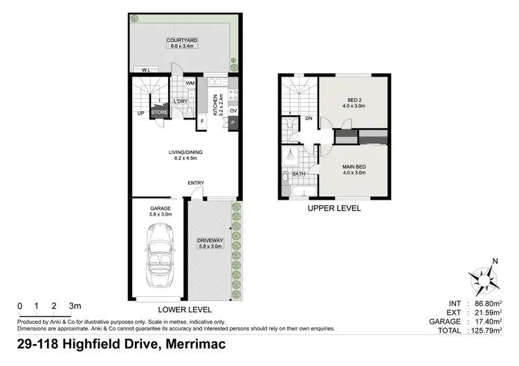 Floorplan of Homely unit listing, 29/118 Highfield Drive, Merrimac QLD 4226