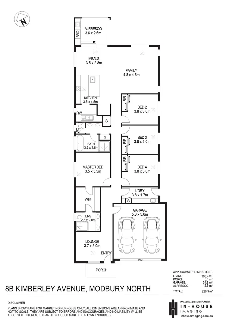 Floorplan of Homely house listing, 8B Kimberley Avenue, Modbury North SA 5092
