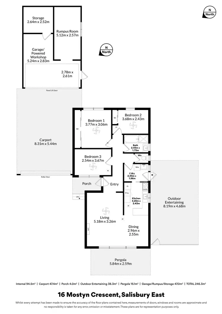 Floorplan of Homely house listing, 16 Mostyn Crescent, Salisbury East SA 5109
