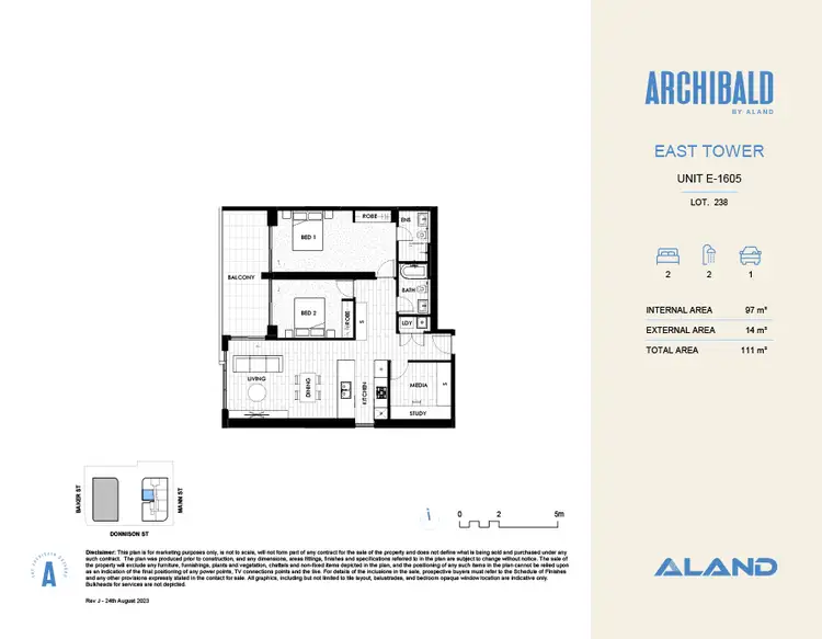 Floorplan of Homely apartment listing, E-1605/108 Donnison Street, Gosford NSW 2250