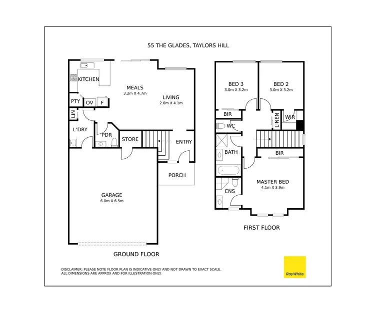 Floorplan of Homely house listing, 55 The Glades, Taylors Hill VIC 3037