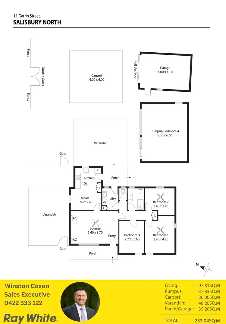 Floorplan of Homely other listing, 11 Garrin Street, Salisbury North SA 5108