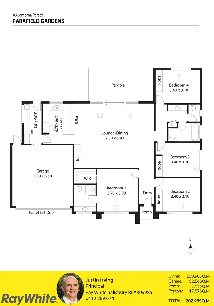 Floorplan of Homely house listing, 44/46 Lamorna Parade, Parafield Gardens SA 5107