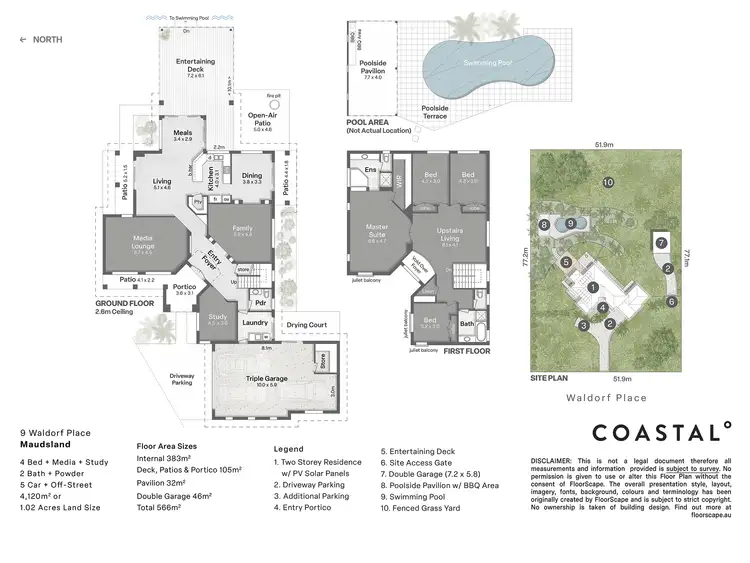 Floorplan of Homely house listing, 9 Waldorf Place, Maudsland QLD 4210