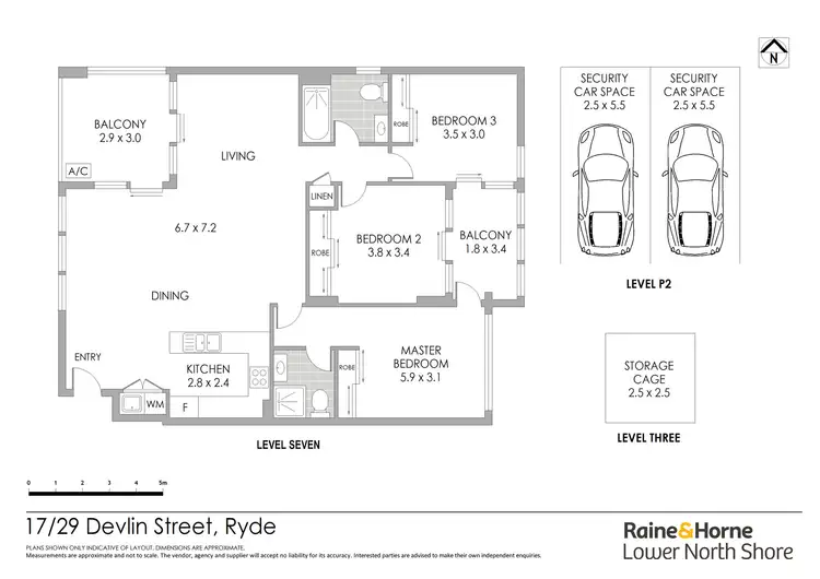 Floorplan of Homely apartment listing, 17/29 Devlin Street, Ryde NSW 2112