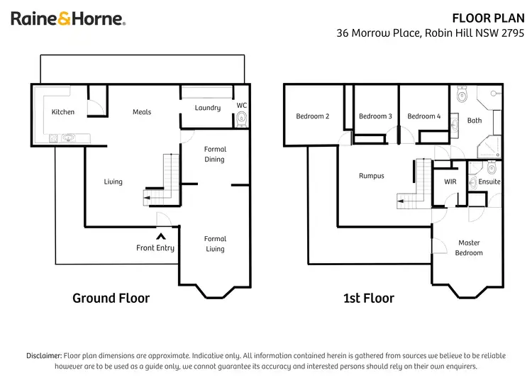 Floorplan of Homely house listing, 36 Morrow Place, Robin Hill NSW 2795