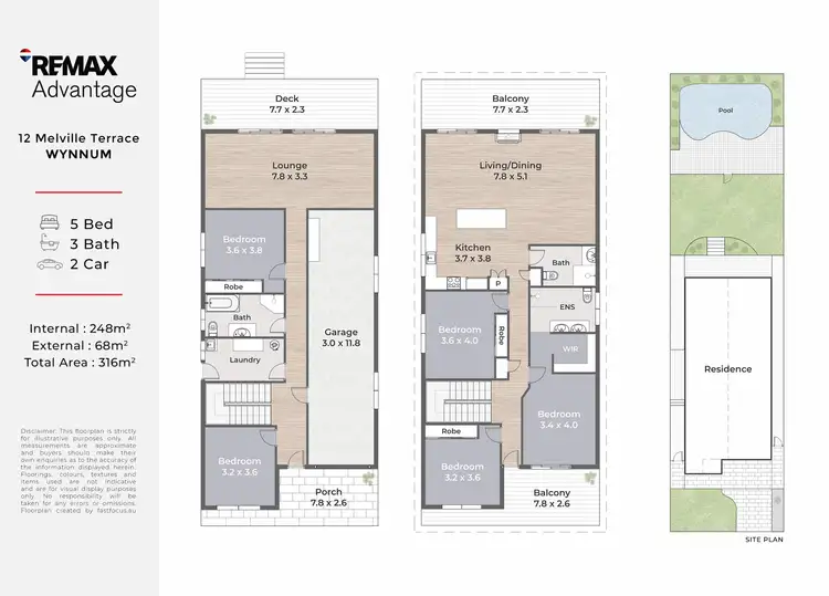 Floorplan of Homely house listing, 12 Melville Terrace, Wynnum QLD 4178