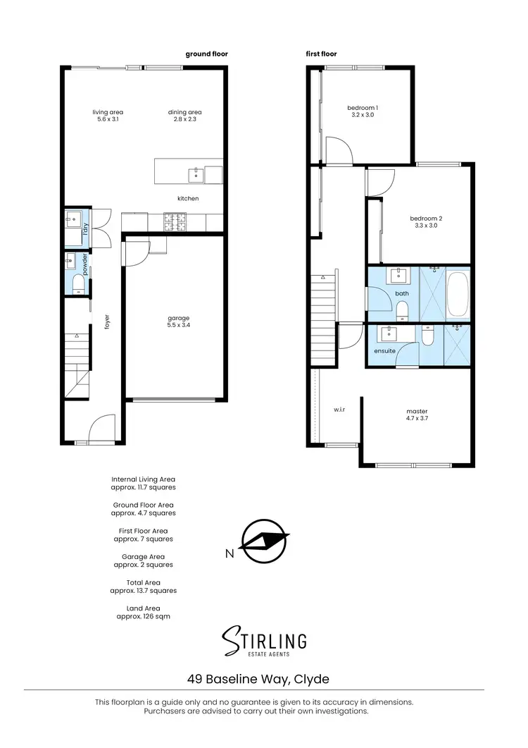 Floorplan of Homely house listing, 49 Baseline Way, Clyde VIC 3978